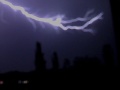 Thunderstorm at night with lightning